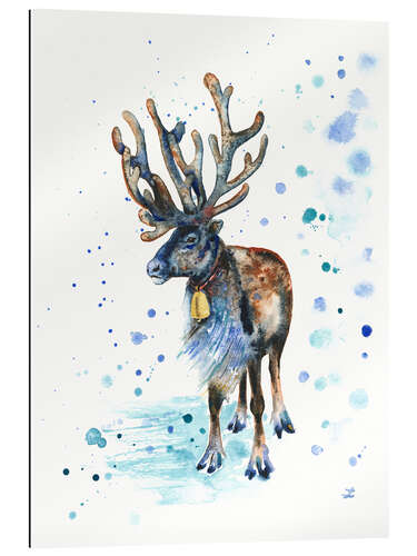 Galleriprint Reindeer with a bell