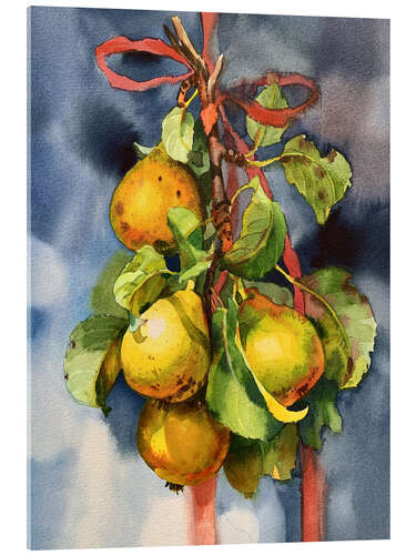 Acrylic print A bunch of pears