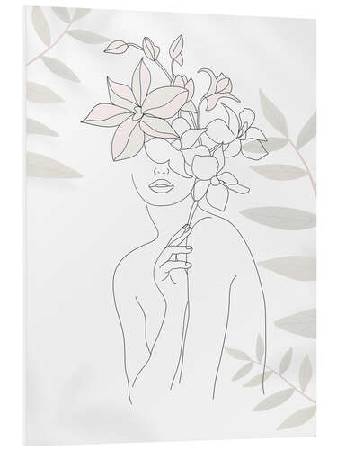 PVC print Line Art Beauty Portrait II