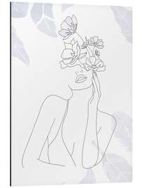 Magnettafel Line Art Beauty Portrait I