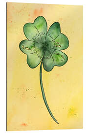 Galleritryk Lucky Clover on Yellow