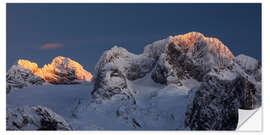 Wall sticker Alpenglow on the Dachstein