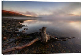 Canvas print Morning Mists Over the Lake