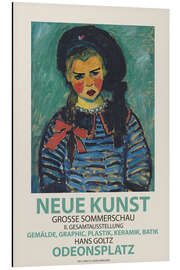 Magnettafel Mädchen mit roter Schleife, Münchner Kunstausstellung