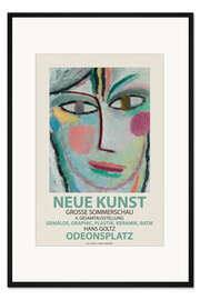 Gerahmter Kunstdruck Femina, Frauenkopf, Münchner Kunsausstellung