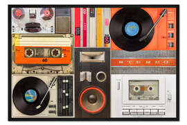 Gerahmter Kunstdruck I Love Music