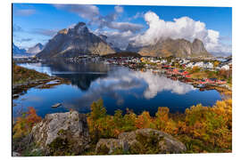 Magnettafel Herbst auf den Lofoten