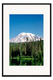 Gerahmter Kunstdruck Mount Rainier National Park, Washington, USA