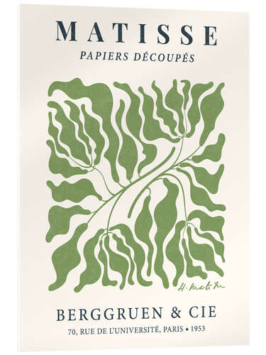 Cuadro de metacrilato Henri Matisse Floral Abstract, Green