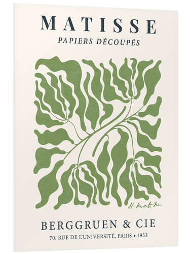PVC print Henri Matisse Floral Abstract, Green