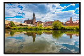 Gerahmter Kunstdruck Sommer in Regensburg
