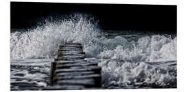 Foam board print Stormy Baltic Sea