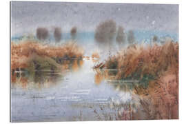 Gallery print A lake in the morning mist