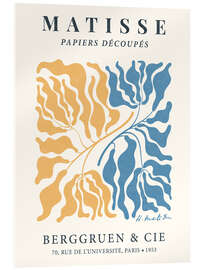 Cuadro de metacrilato Henri Matisse Floral Abstract, Yellow-Blue