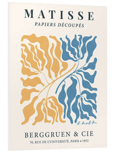 Obraz na PCV Henri Matisse Floral Abstract, Yellow-Blue