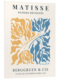 PVC print Henri Matisse Floral Abstract, Yellow-Blue