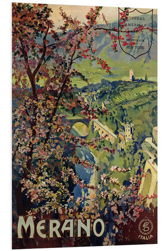 Foam board print Poster of Merano, 1926