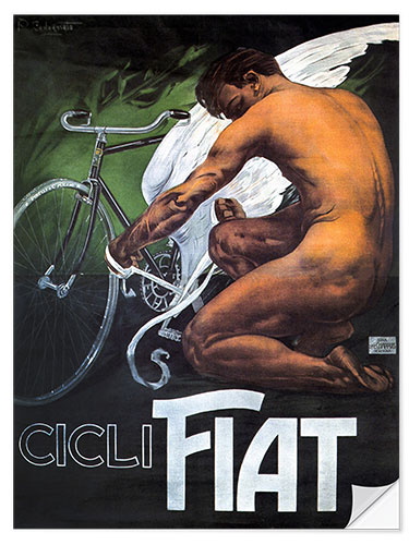 Wandsticker Cicli Fiat Werbung, 1910