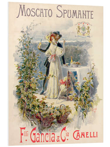 PVC-taulu Poster advertising Moscato Spumante, 1896