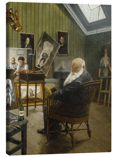 Canvas print Self-Portrait in the Studio