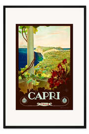 Gerahmter Kunstdruck Tourism Poster, Capri, 1920
