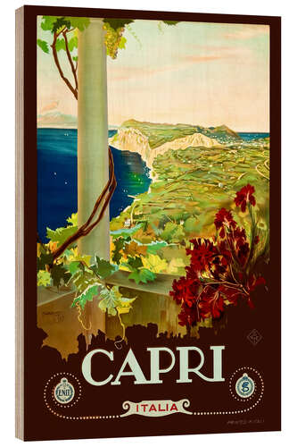 Holzbild Tourism Poster, Capri, 1920