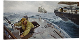 Acrylic print Pilot in Rough Weather - Christian Krohg