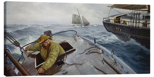 Lærredsbillede Pilot in Rough Weather