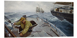 Foam board print Pilot in Rough Weather - Christian Krohg