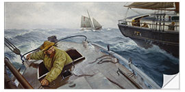 Wandsticker Lotse bei rauem Wetter - Christian Krohg