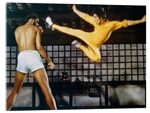 Acrylic print Bruce Lee and Kareem Abdul-Jabbar