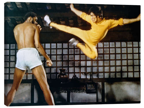 Stampa su tela Bruce Lee and Kareem Abdul-Jabbar