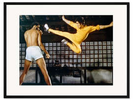 Gerahmter Kunstdruck Bruce Lee und Kareem Abdul-Jabbar