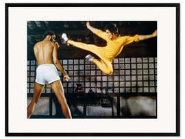 Gerahmter Kunstdruck Bruce Lee und Kareem Abdul-Jabbar