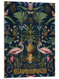 Gallery print Baroque Tropical Flamingos