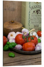 Magnettafel Tomaten und Knoblauch