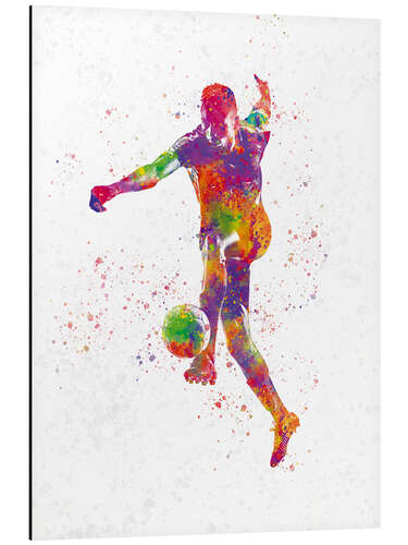 Aluminium print Soccer Player XXVIII