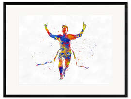 Framed art print Athletic Runner IX