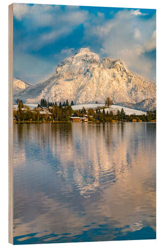 Obraz na drewnie Hopfensee in the Allgäu