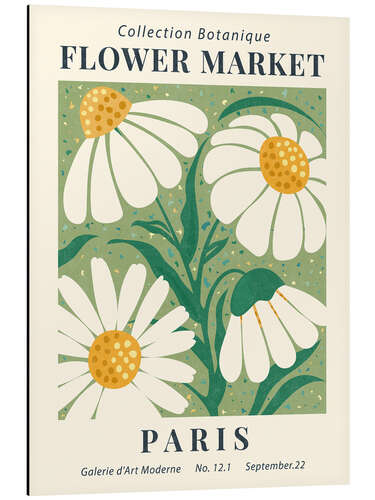 Aluminium print Flower Market, Paris, Chamomile