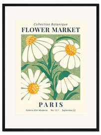 Gerahmter Kunstdruck Flower Market, Paris, Kamille