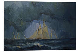 Magnettafel Segelschiff auf dem Meer