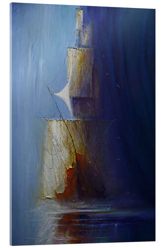 Acrylglas print Cloudburst over the Sail