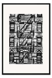 Gerahmter Kunstdruck New York Apartments