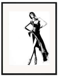 Gerahmter Kunstdruck Black Is Always Right