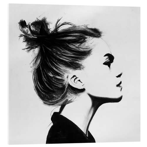 Acrylic print Hair Bun