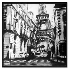Gerahmter Kunstdruck Streets of Paris