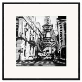 Framed art print Streets of Paris