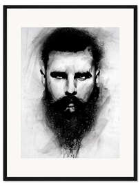 Gerahmter Kunstdruck Beard Portrait