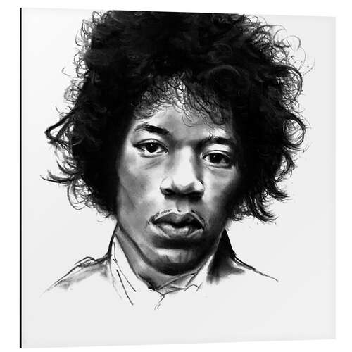 Quadro em alumínio Jimi Hendrix